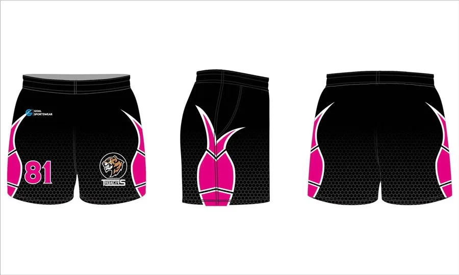 Full dye sublimation wholesale custom rugby shorts