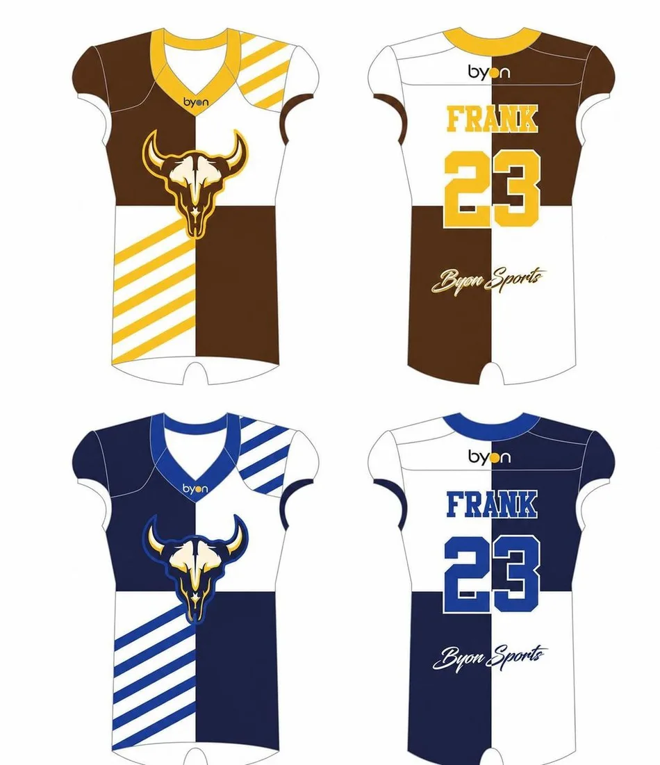 Full Polyester Custom machte langlebiges Männerteam Reversible Football Jerseys