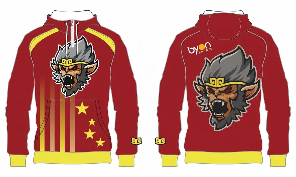 Full polyester Custom made durable men's team custom Soccer Hoodies