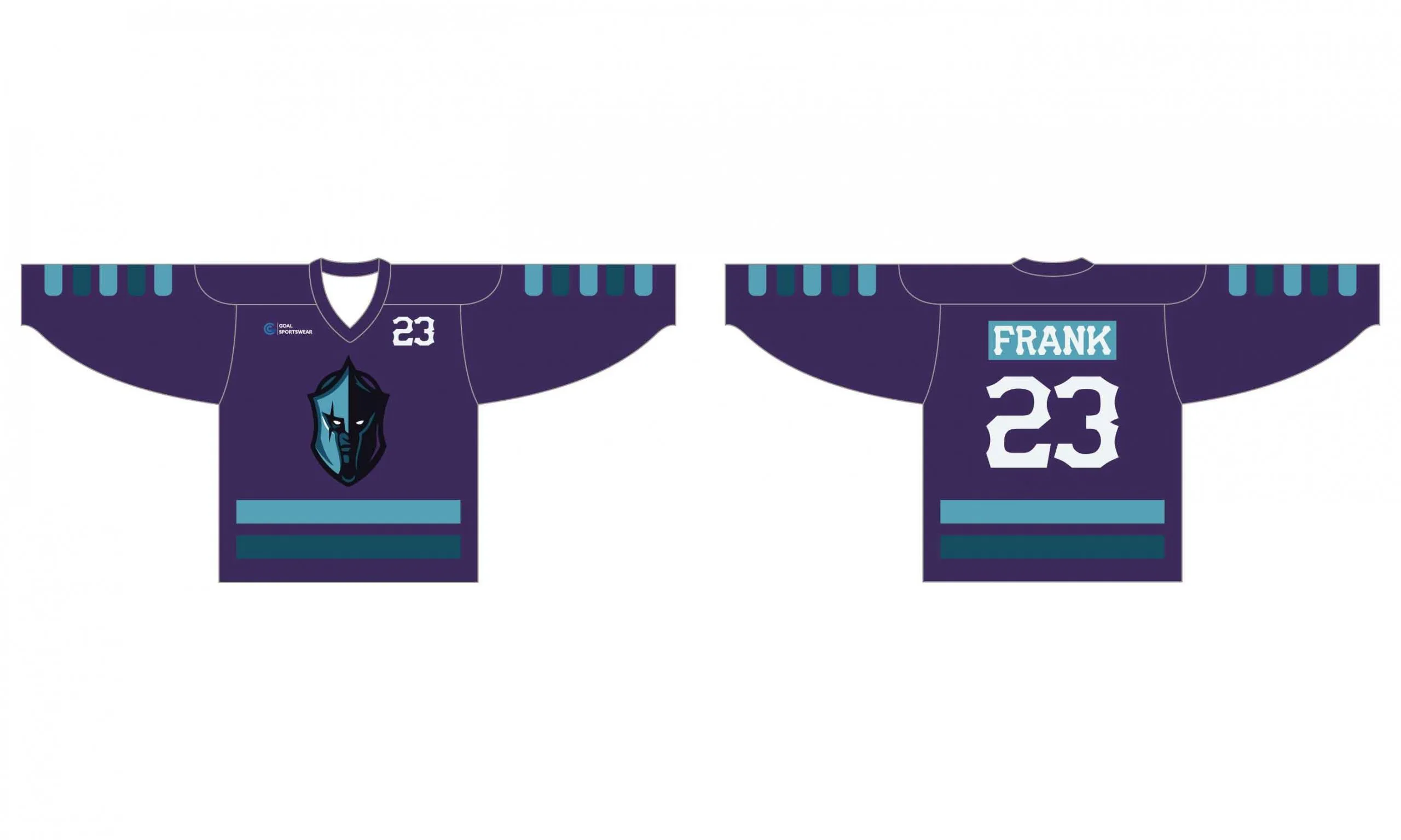Maglia da hockey di squadra uomo resistente su misura in poliestere