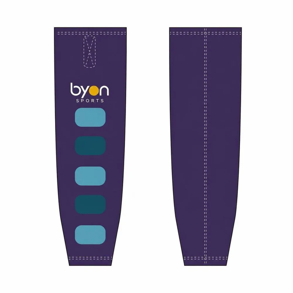 Full polyester Custom made durable men's team hockey socks