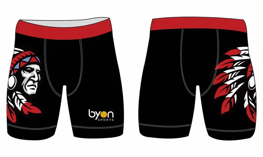 Full polyester Custom made durable équipe de lutte short