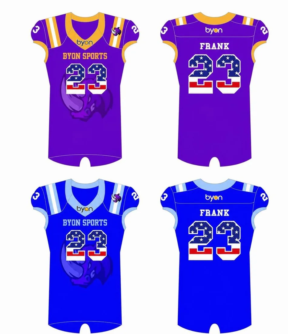 Full Polyester atmungsaktives Custom Design sublimiert Reversible Football Jerseys