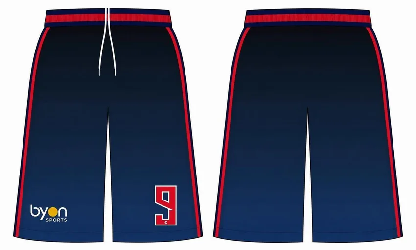 Full polyester breathable custom design sublimated basketball shorts