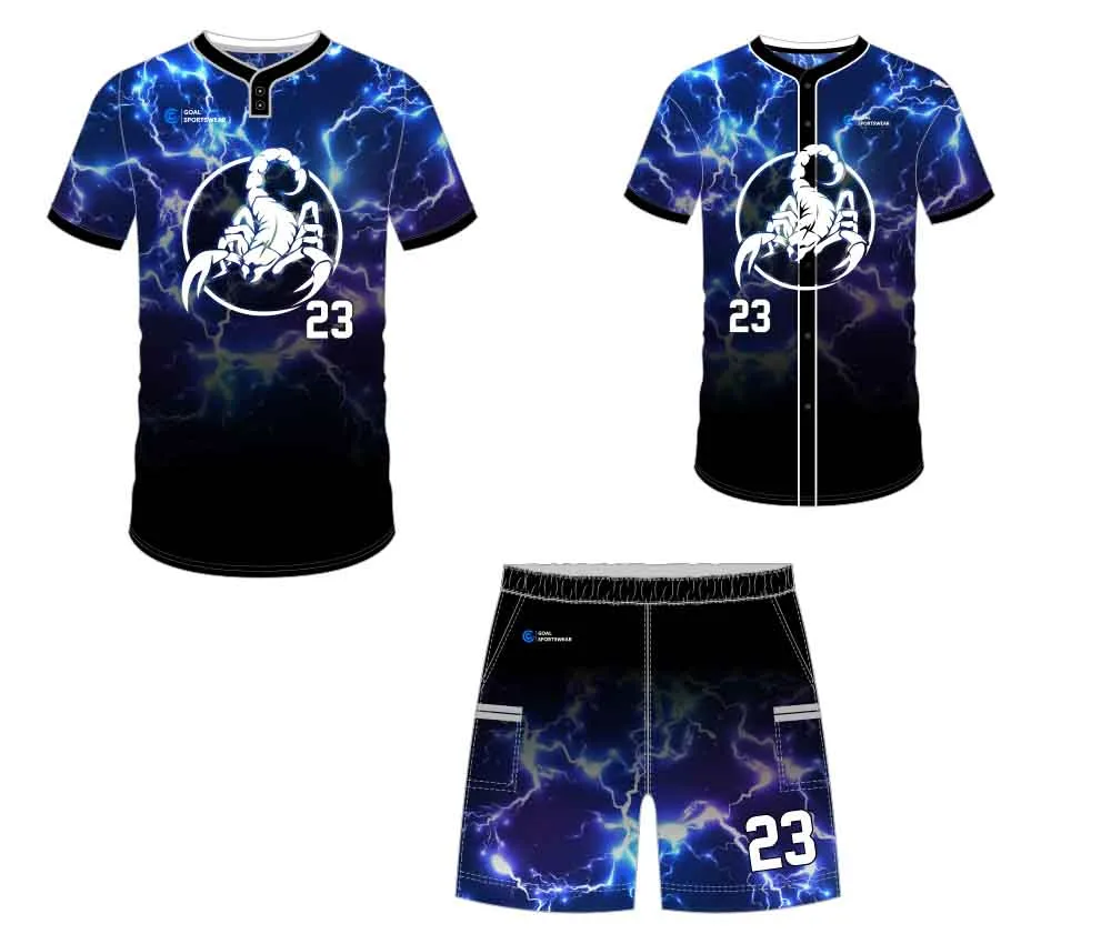 Full polyester breathable custom design sublimated custom baseball gear