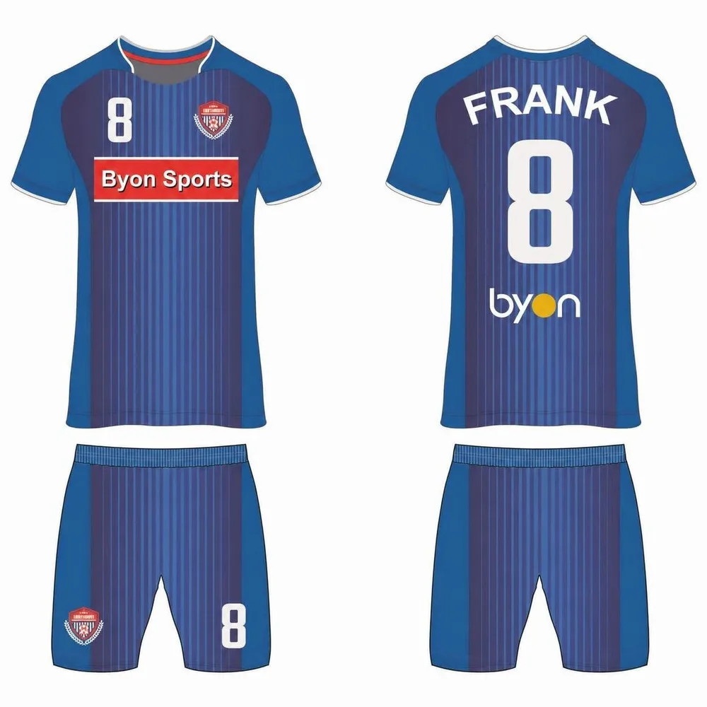 Full polyester breathable custom design sublimated custom soccer kits
