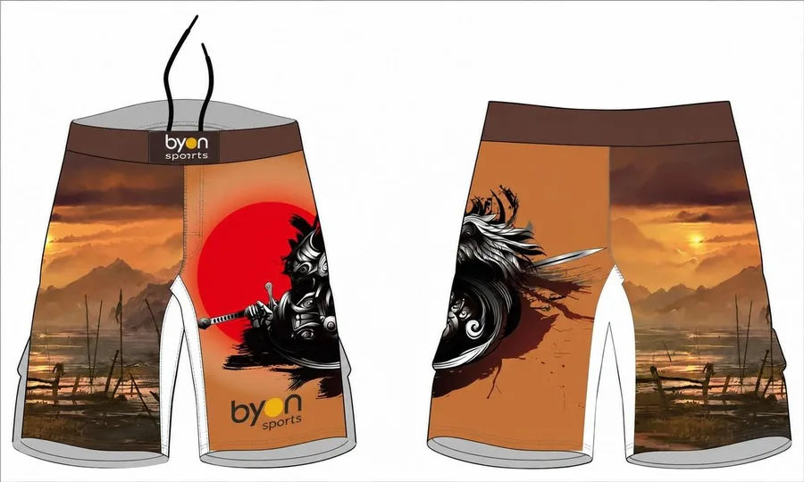 Full Polyester atmungsaktives Custom Design sublimierte Wrestling Fight Shorts