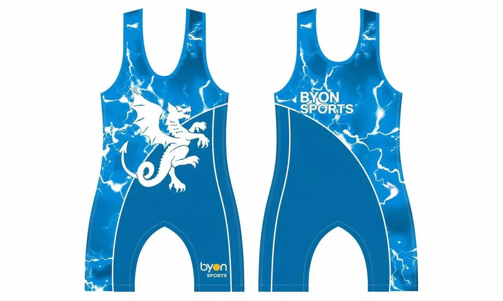 Full Polyester atmungsaktives Custom Design sublimierte Wrestling Uniform
