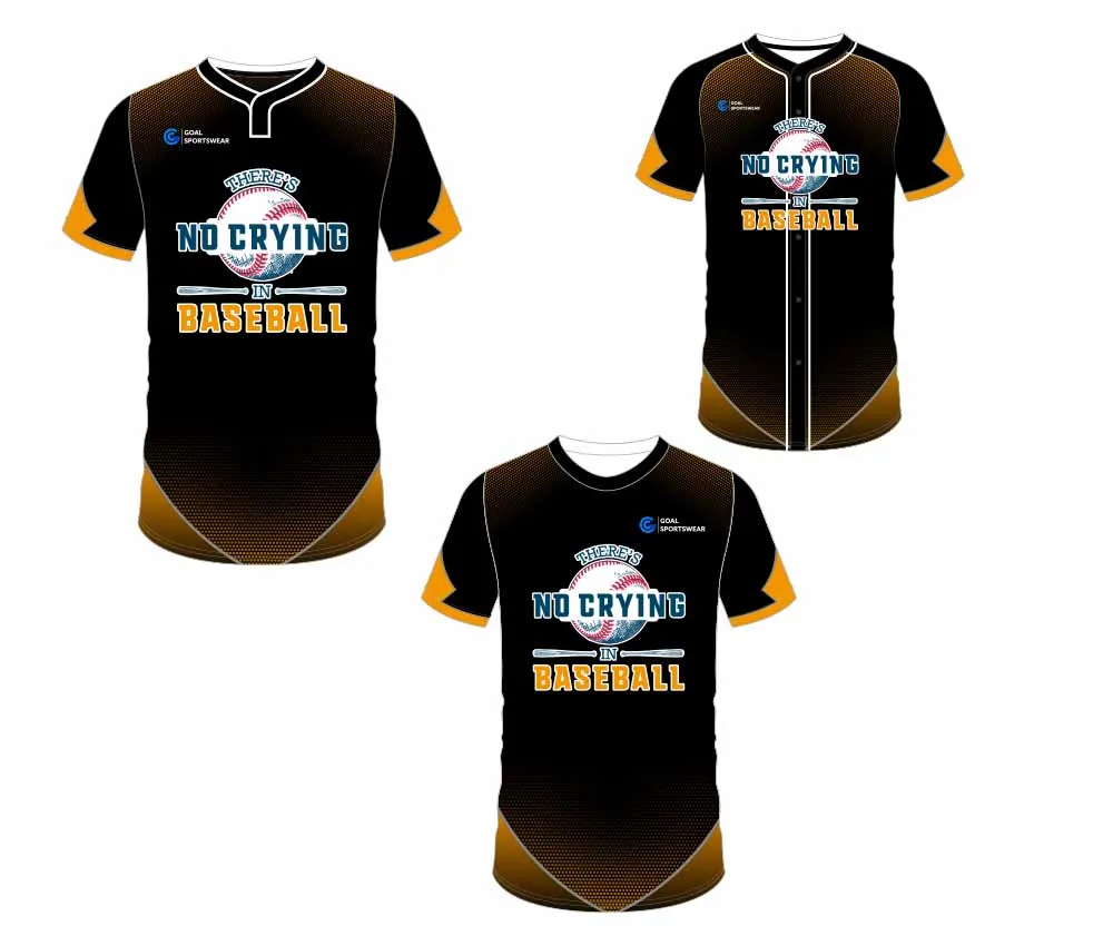 Full polyester durable sublimated custom youth team custom baseball gear
