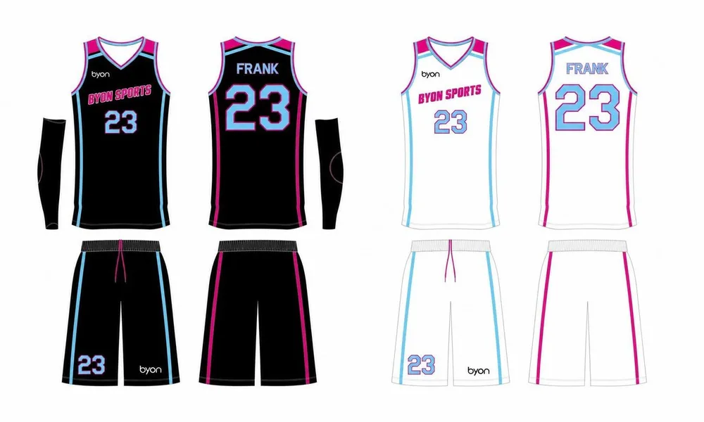 Full polyester durable sublimated custom youth team reversible basketball jerseys