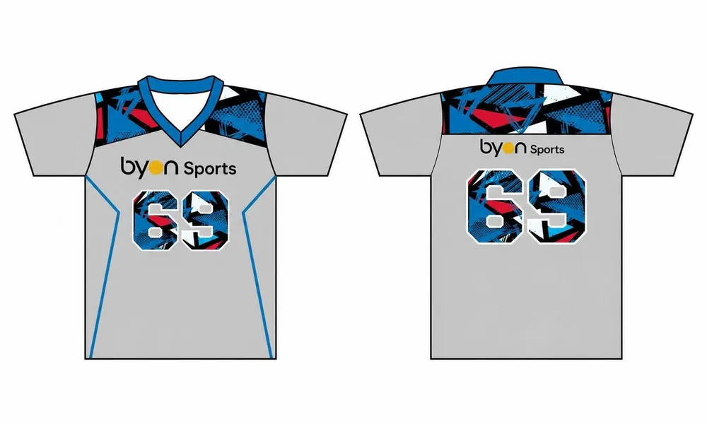 Volle Sublimation Custom Design kurze Hülse Lacrosse Trikots