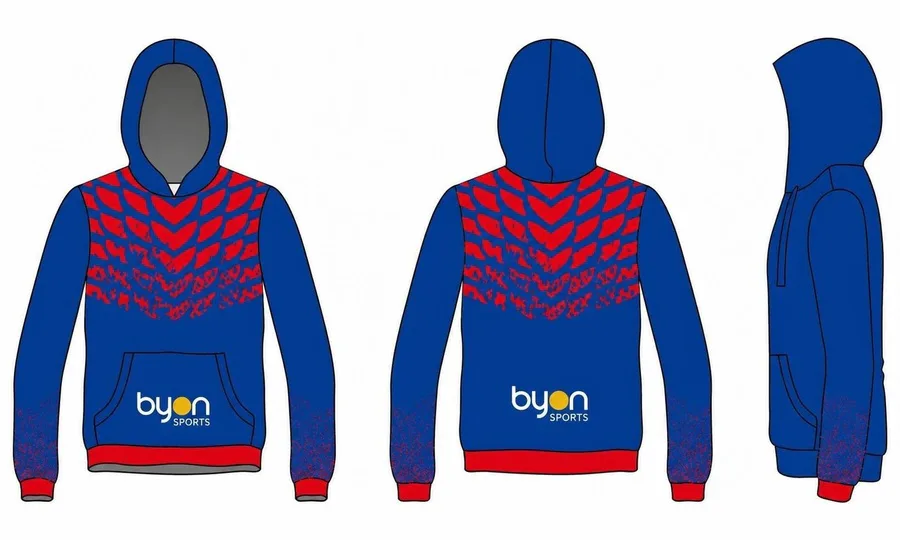 Completo sottolimazione poliestere design personalizzato cappucci pullover