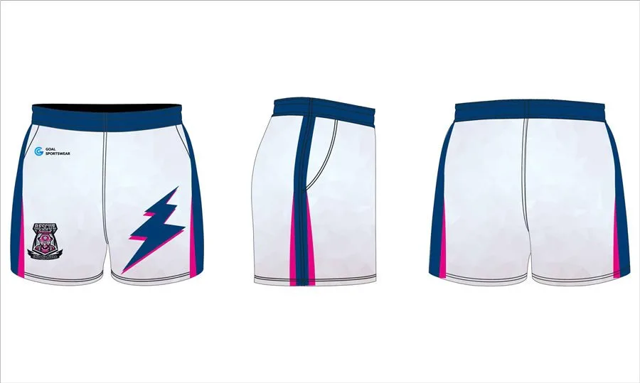 Full sublimation polyester custom design rugby shorts