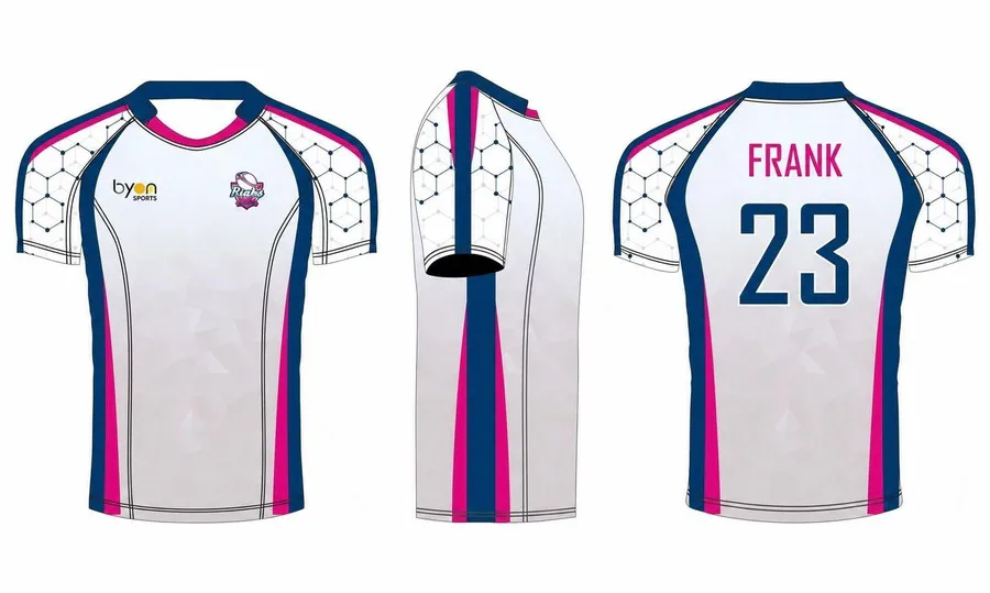 Full sublimation polyester custom design short sleeve rugby jerseys