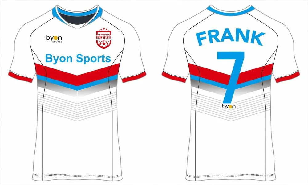 Full sublimation polyester custom design short sleeve soccer jerseys