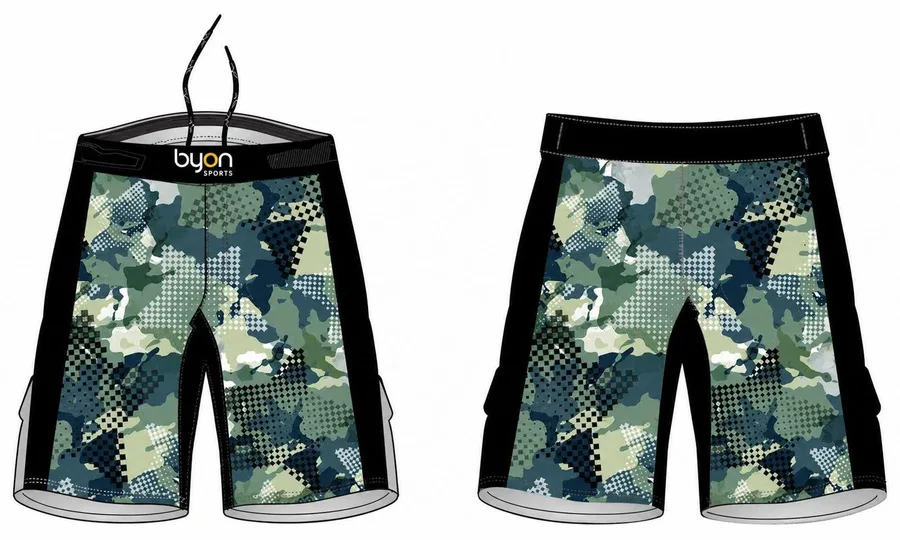 Full sublimation poliester-spandex diseño personalizado MMA shorts