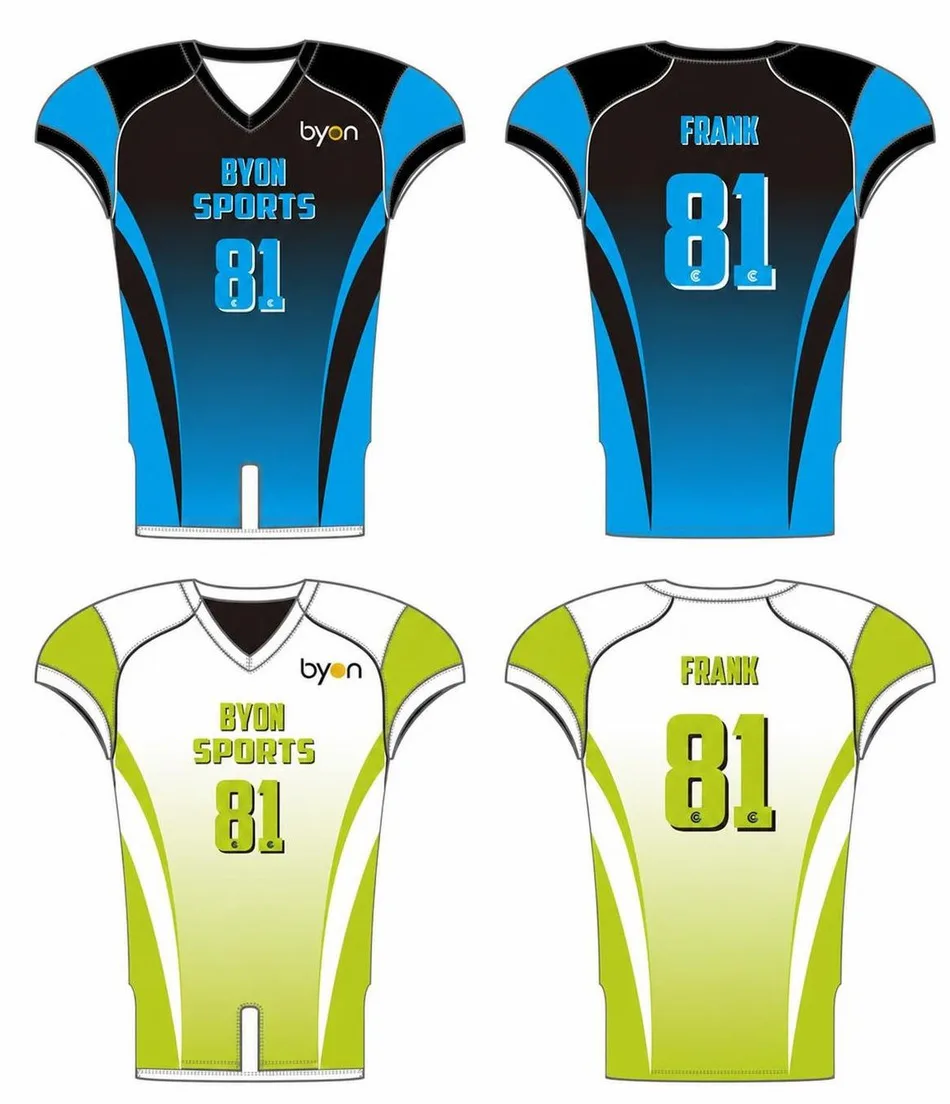 Hochwertiges 100% Polyester-Sublimationsdesign Reversible Football Jerseys