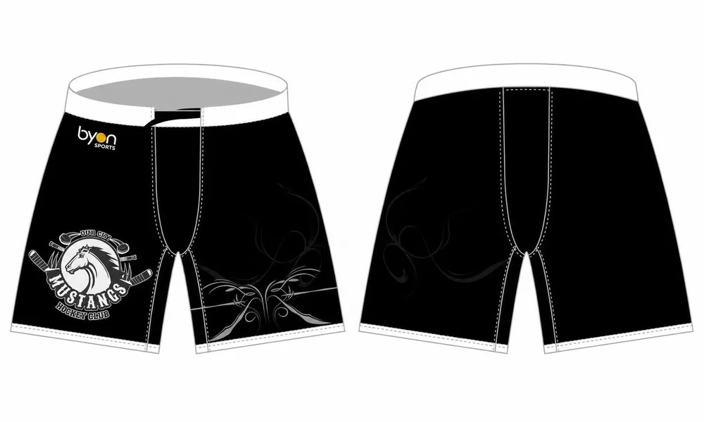 Alta calidad 100% poliéster sublimación diseño personalizado pantalones de hockey sobre hielo