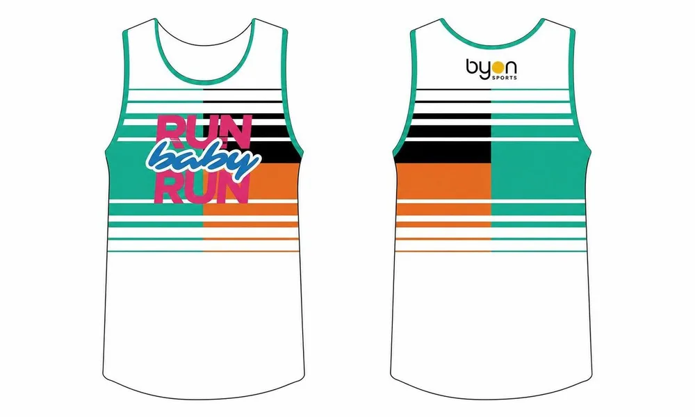 Hochwertige 100% Polyester-Sublimation Custom Design sublimierte Laufhemden