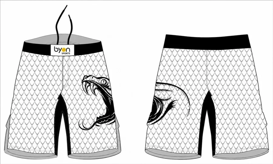 Hochwertige 100% Polyester Sublimation Custom Design Wrestling Fight Shorts