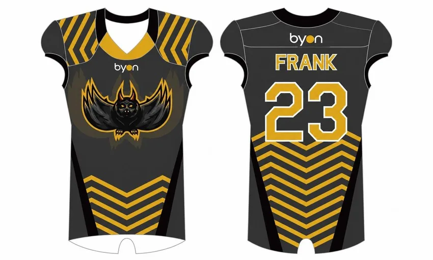 Diseño personalizado de alta escuela subversible Sublimated Flag Football Jerseys