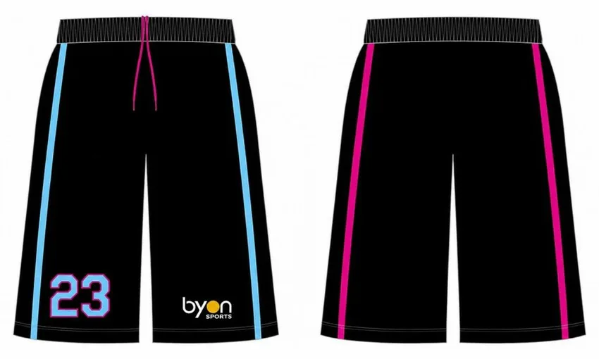 High school custom design sublimated reversible basketball shorts