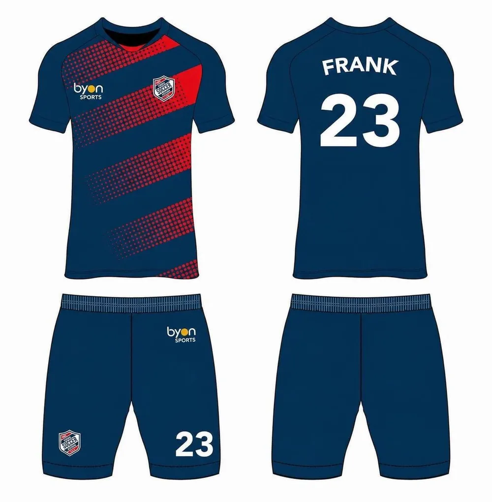 High school custom design sublimated reversible custom soccer kits