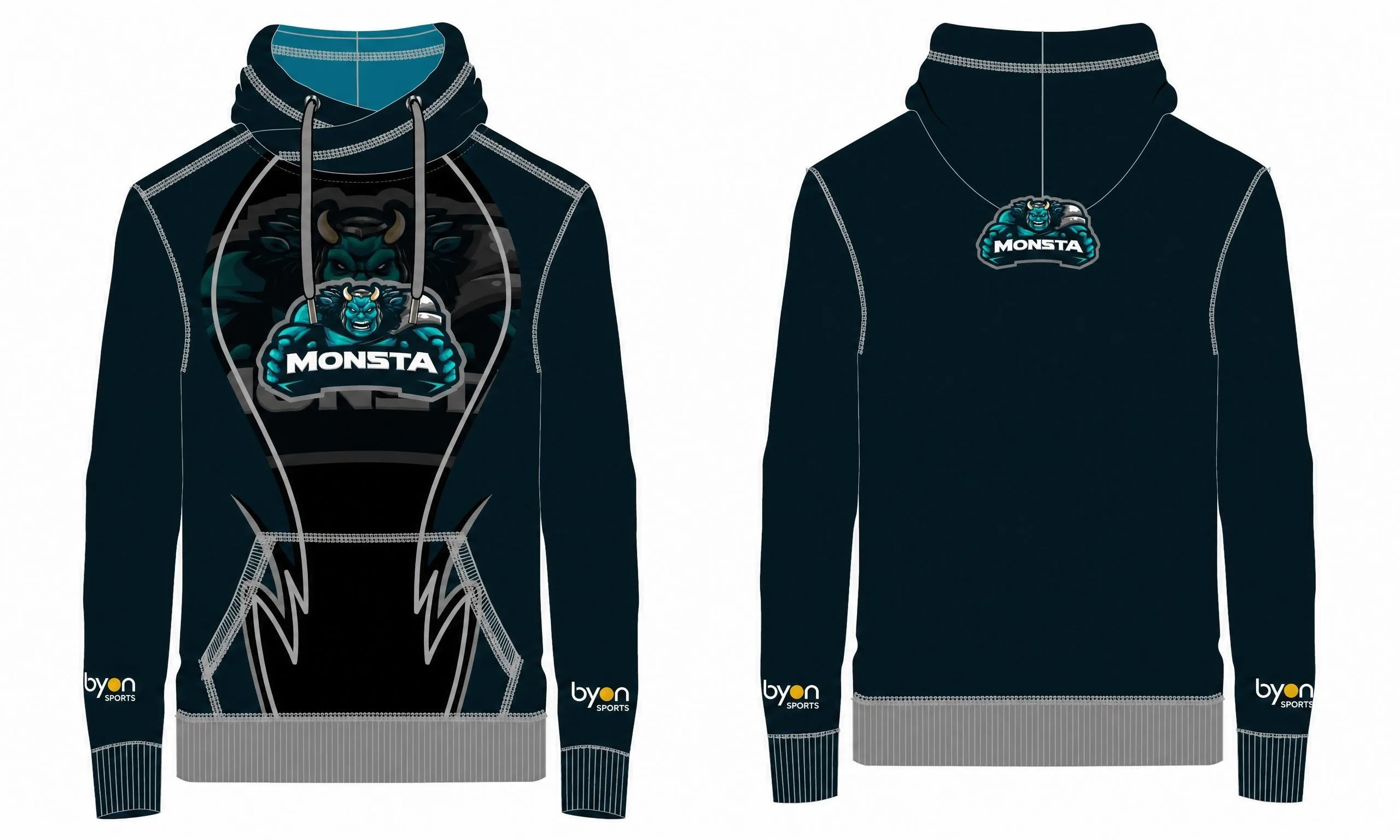 Cappucci di wrestling reversibili sublimati dal design personalizzato della scuola superiore