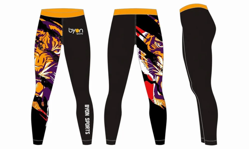 High school custom design sublimated reversible wrestling tights