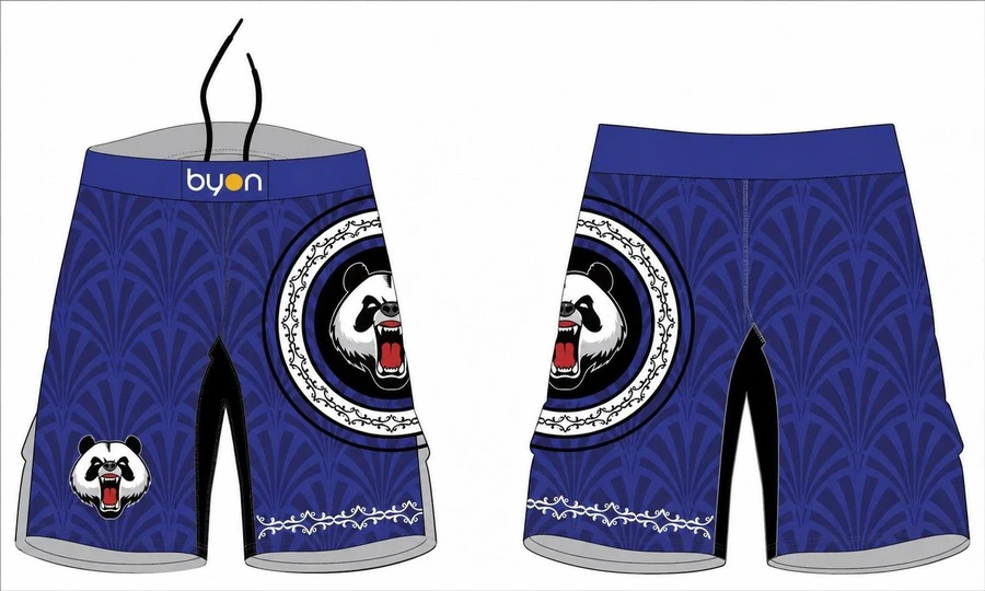 High school sublimation custom print MMA kickboxing shorts