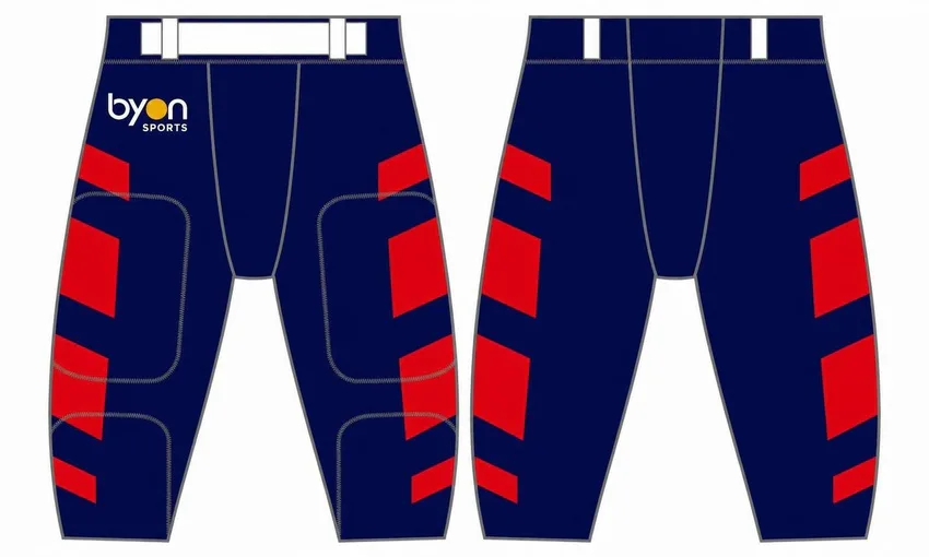 Polyester spandex sublimation custom design american football Pants