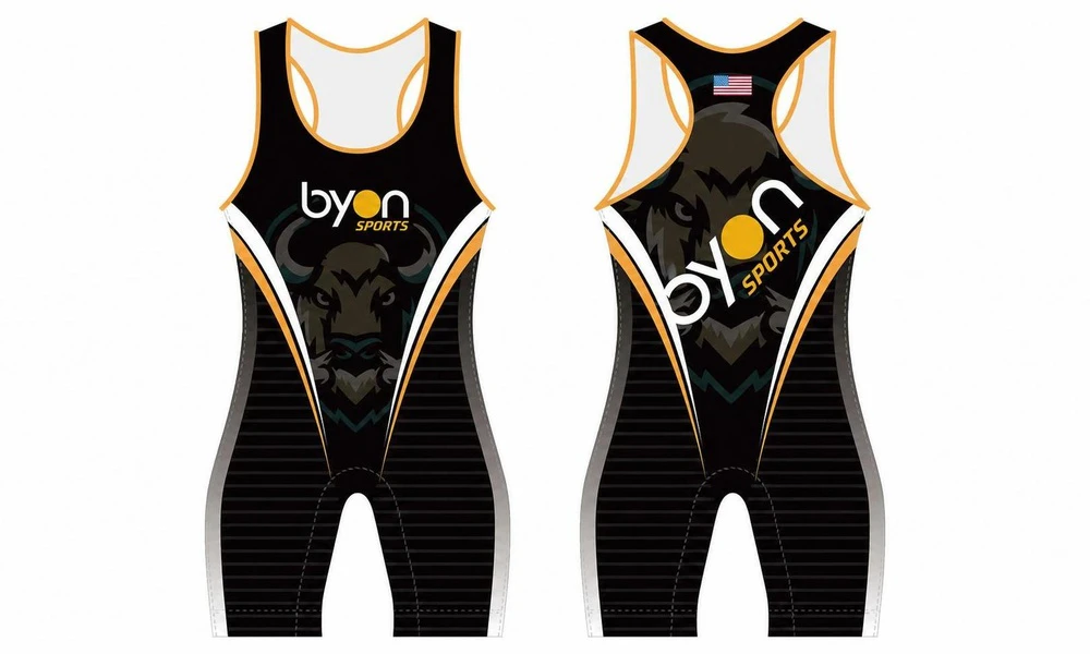 Pro quality poly spandex custom printing sublimated kids wrestling singlets