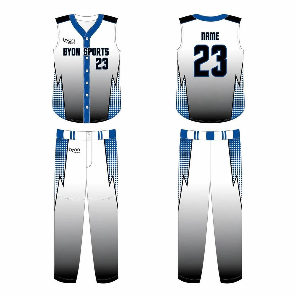 Pro-quality custom team sleeveless baseball jersey