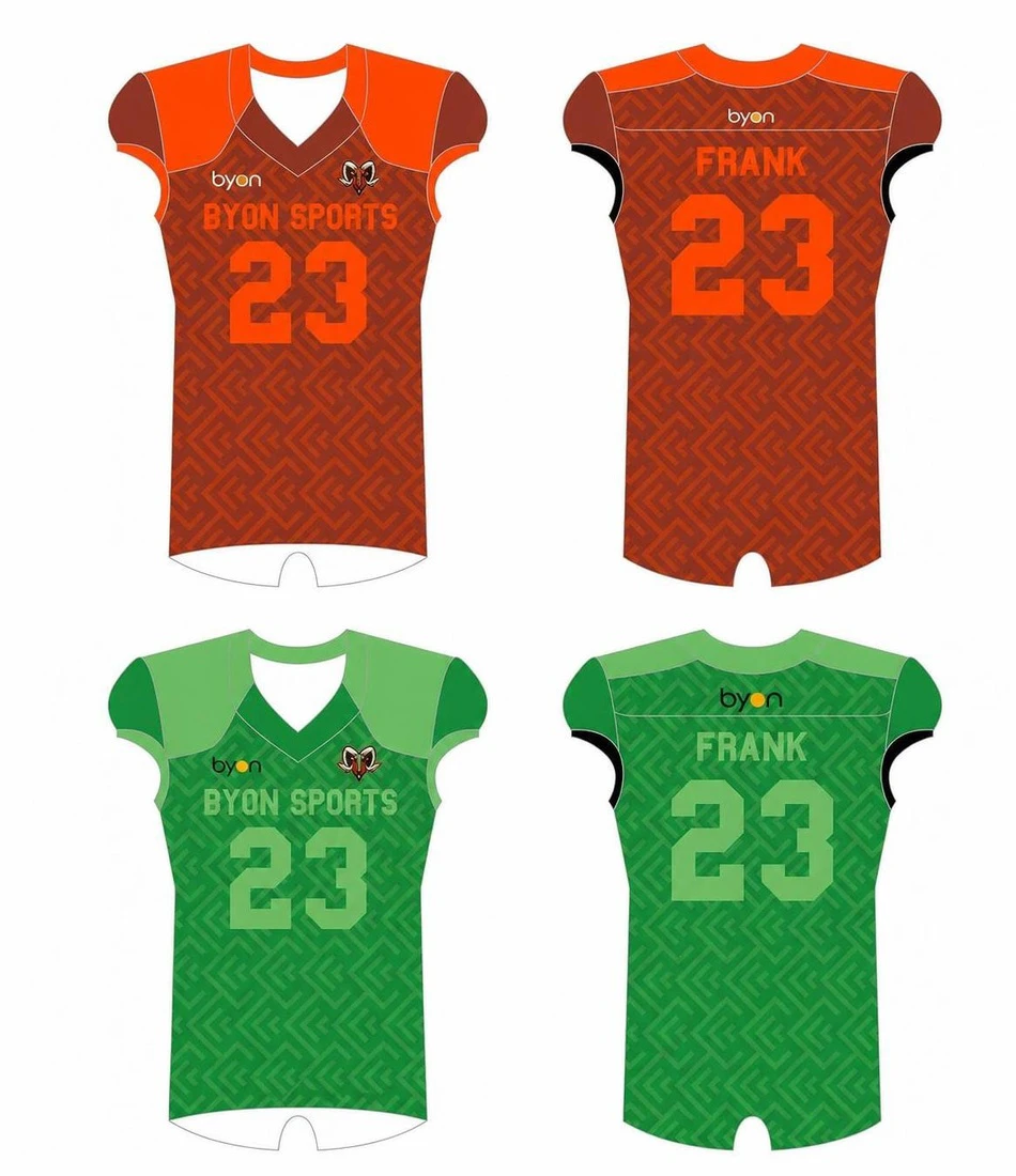 Pro Qualität Sublimationsdruck Custom Design Team Reversible Football Jerseys