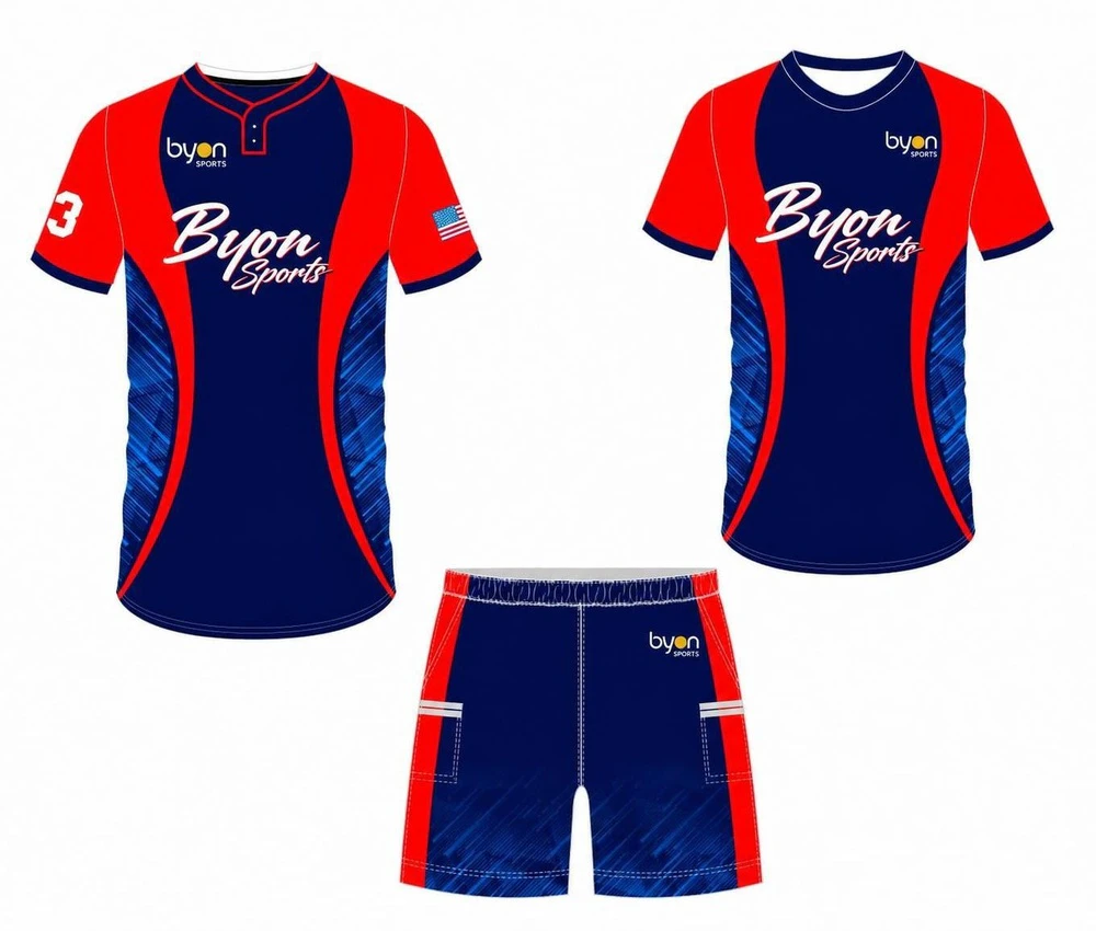 Pro quality sublimation printing custom design team custom baseball gear