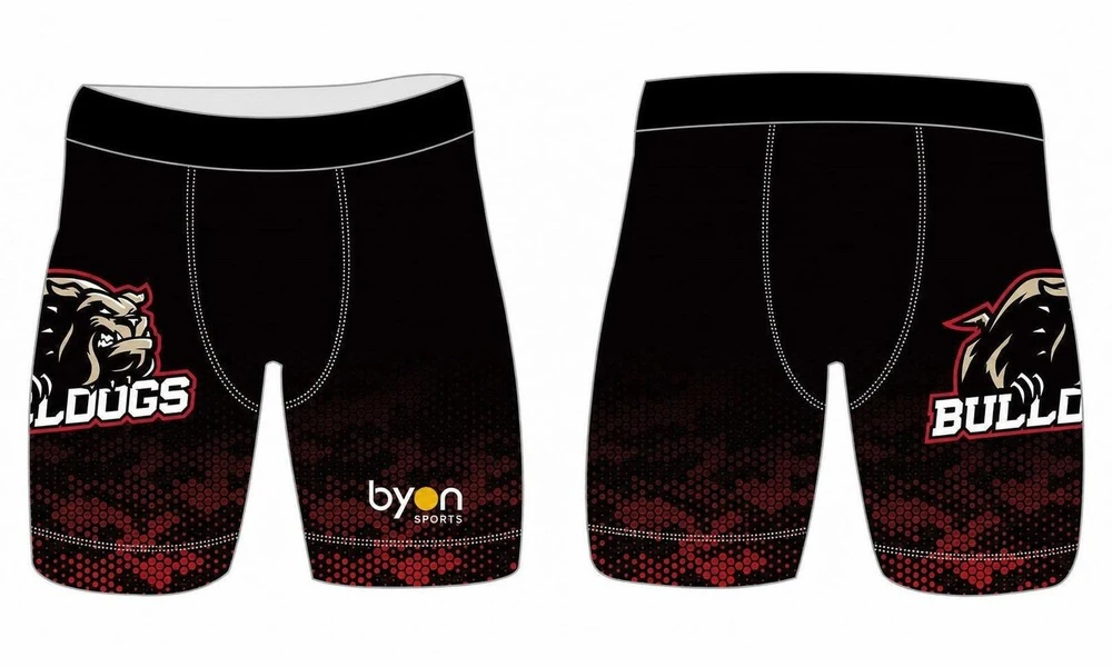 Pro-Qualitäts-Sublimationsdruck Custom Design Team Custom Spandex Shorts