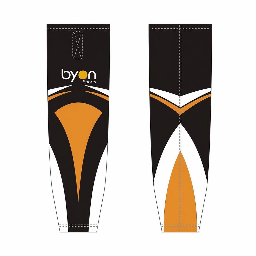 Pro quality sublimation printing custom design team hockey socks