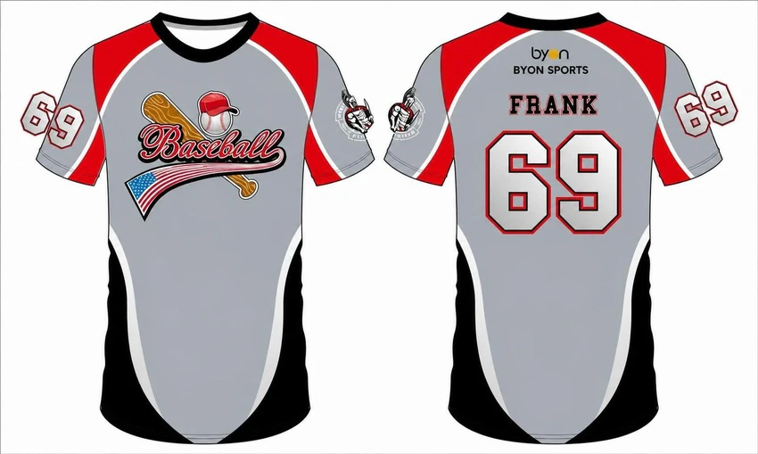 Schnelle trockene Sublimationsdruck benutzerdefinierte Jugendmannschaft Baseball T-Shirts