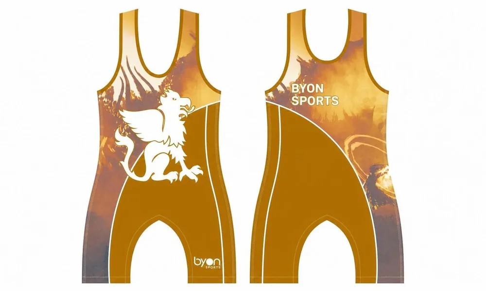 Sublimation high quality custom made youth wrestling singlets