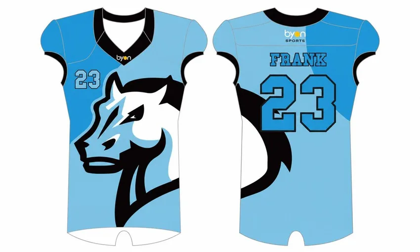 Sublimation high quality custom youth compression football jerseys