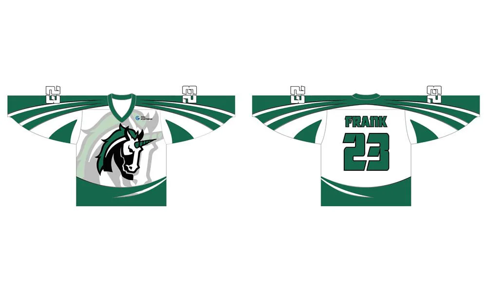 Maglie da hockey su collo a V per giovani di alta qualità