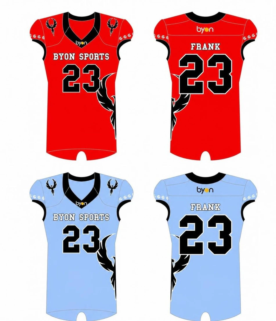 Sublimationsdruck 100% Polyester Dry Fit Custom Reversible Football Jerseys
