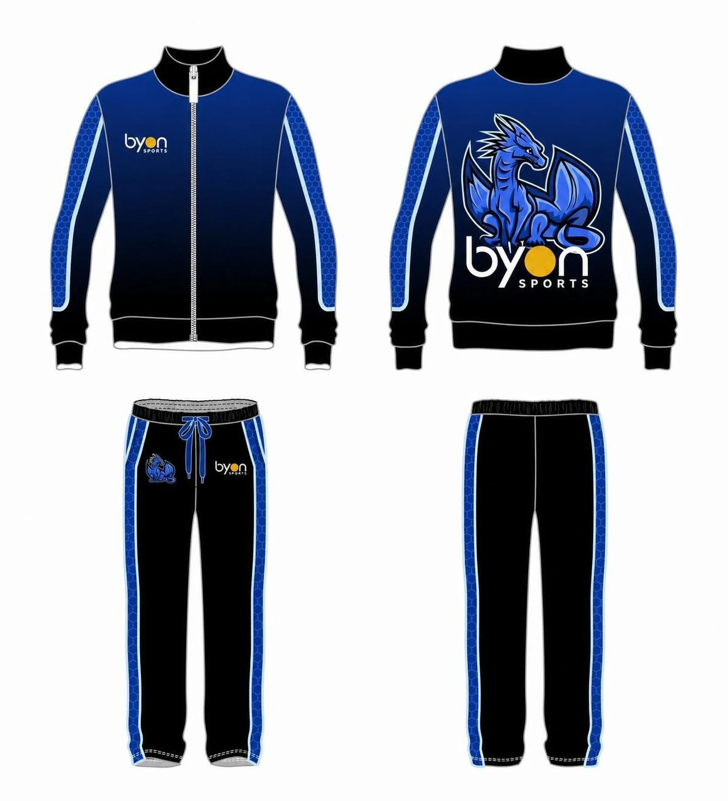 Sublimationsdruck 100% Polyester Dry Fit Custom Football Warm Ups