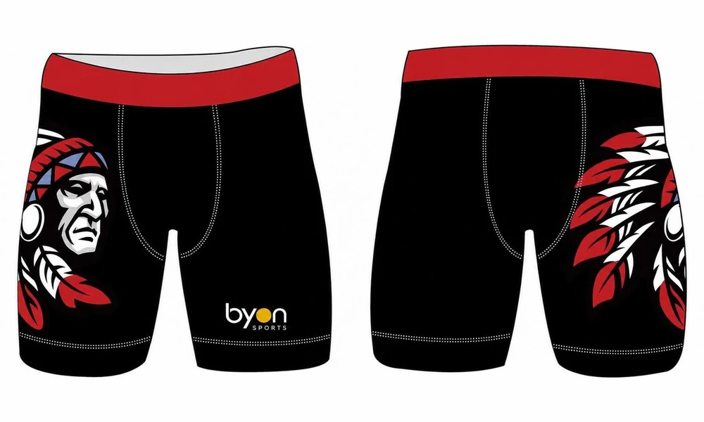 Sublimationsdruck 100% Polyester Dry-Fit Custom Spandex Shorts