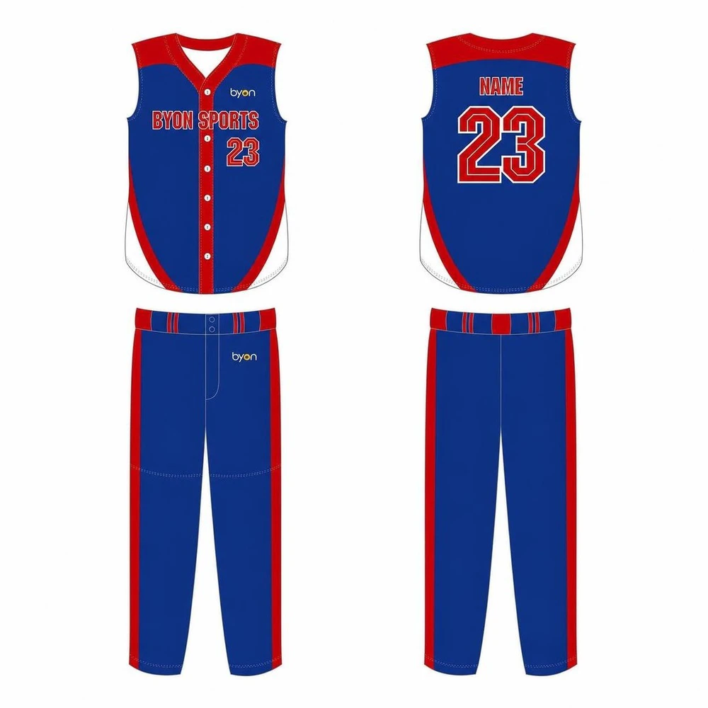 Sublimation printing 100% polyester dry fit custom sleeveless Softball Jerseys