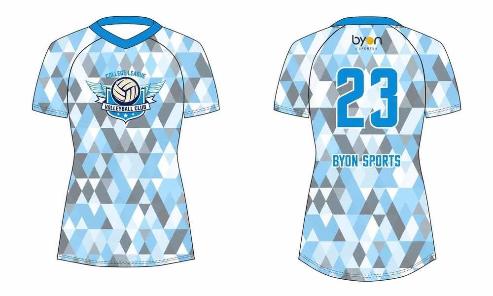 Sublimation printing 100% polyester dry fit custom sublimated volleyball jerseys