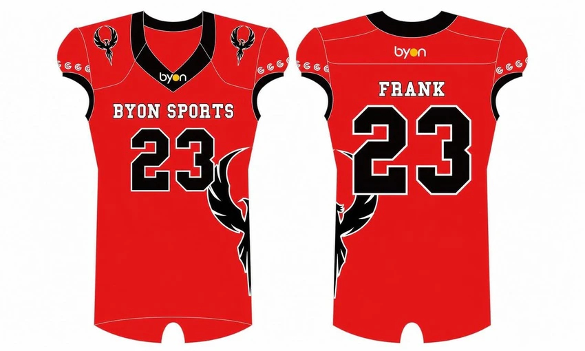 Sublimation printing polyester spandex custom team football jerseys