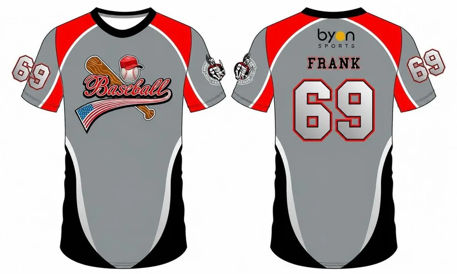 Jersey de béisbol sublimada de diseño de equipo personalizado