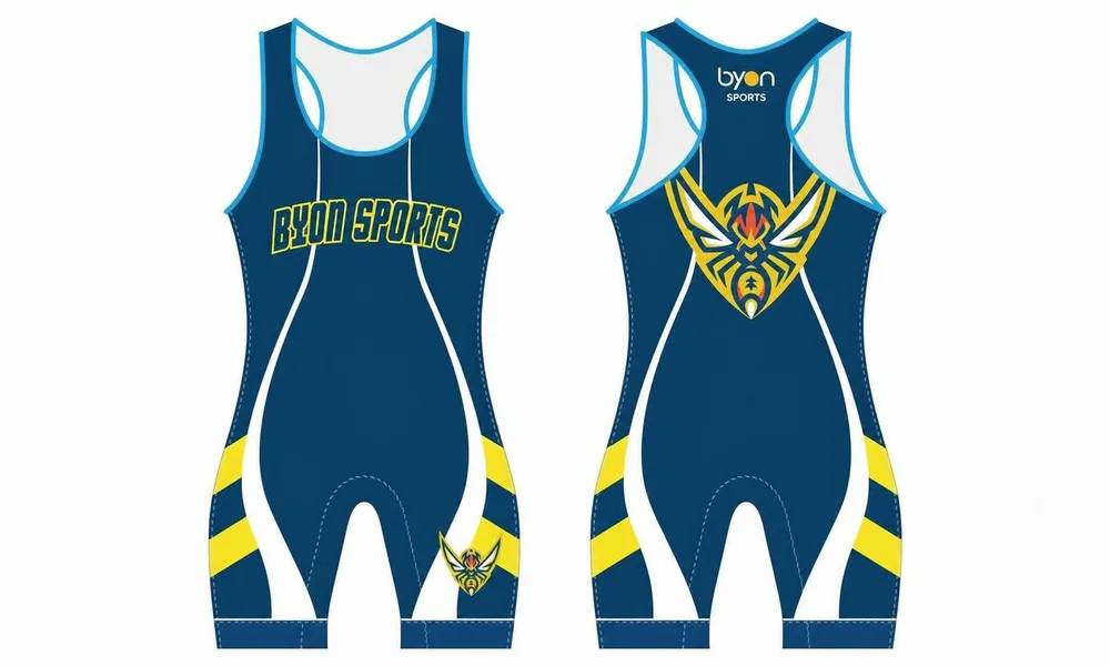 Wholesale high quality sublimation custom team wrestling singlets
