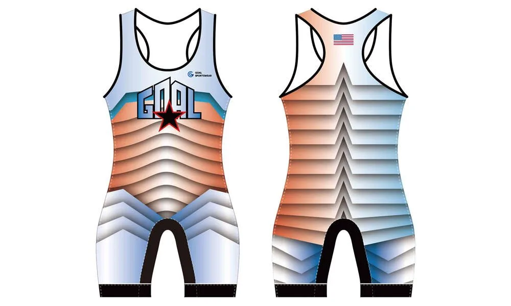 Großhandel hochwertige Sublimation Custom Team Wrestling Uniform